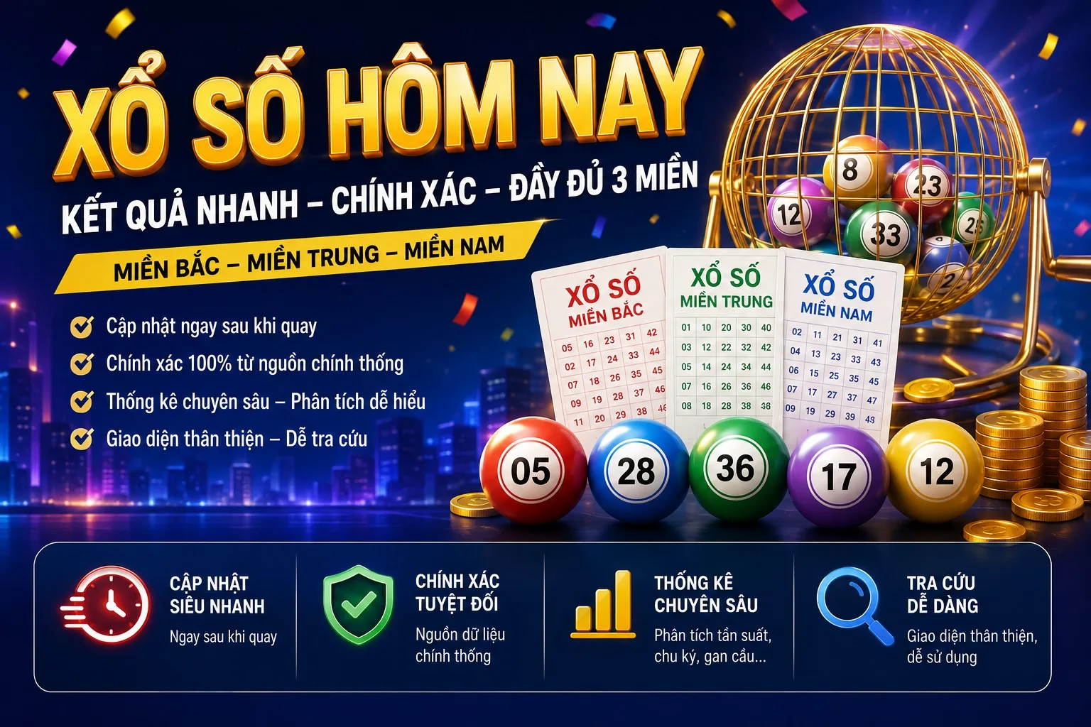 Xổ số hôm nay - Bí quyết xem kết quả xổ số, thống kê giải đặc biệt và phân tích dữ liệu chuẩn xác