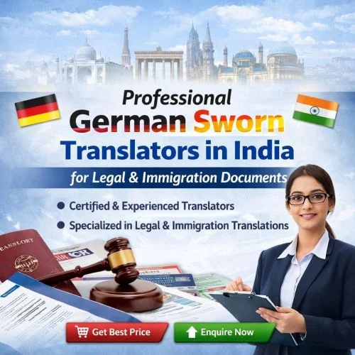Professional German Sworn Translators in India for Legal &AMP;AMP; Immigration Documents