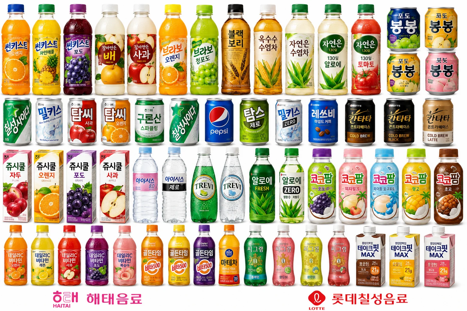 Haitai beverage , Lotte beverage