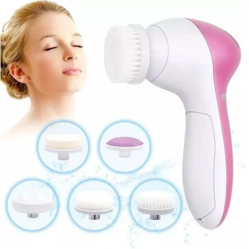 Beauty Care Brush Deep Clean 5-In-1 Portable Electric Facial